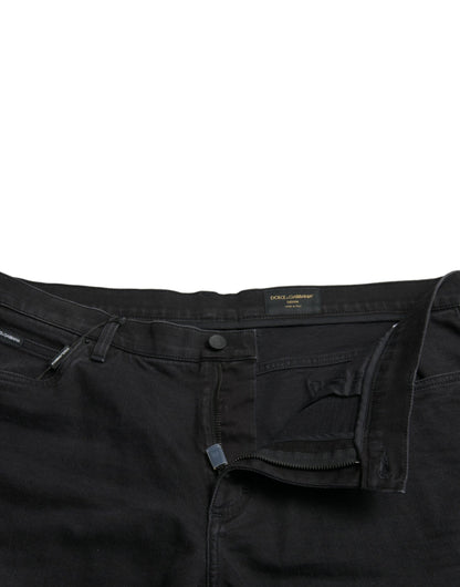 Schicke schwarze Bermuda-Jeansshorts