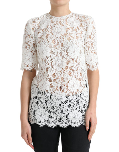 Elegant White Lace Blouse