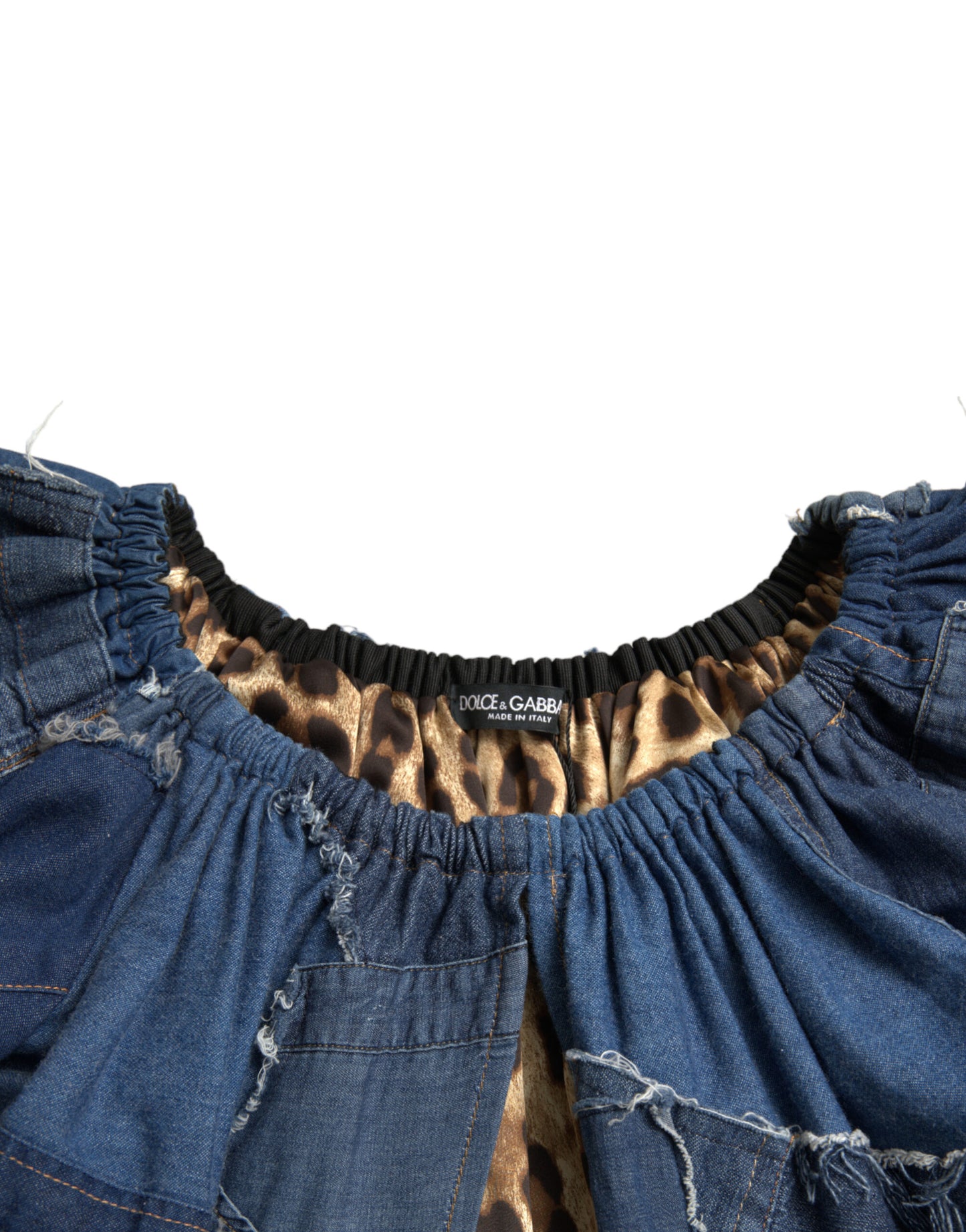 Elegantes Baumwoll-Jeans-Blusentop