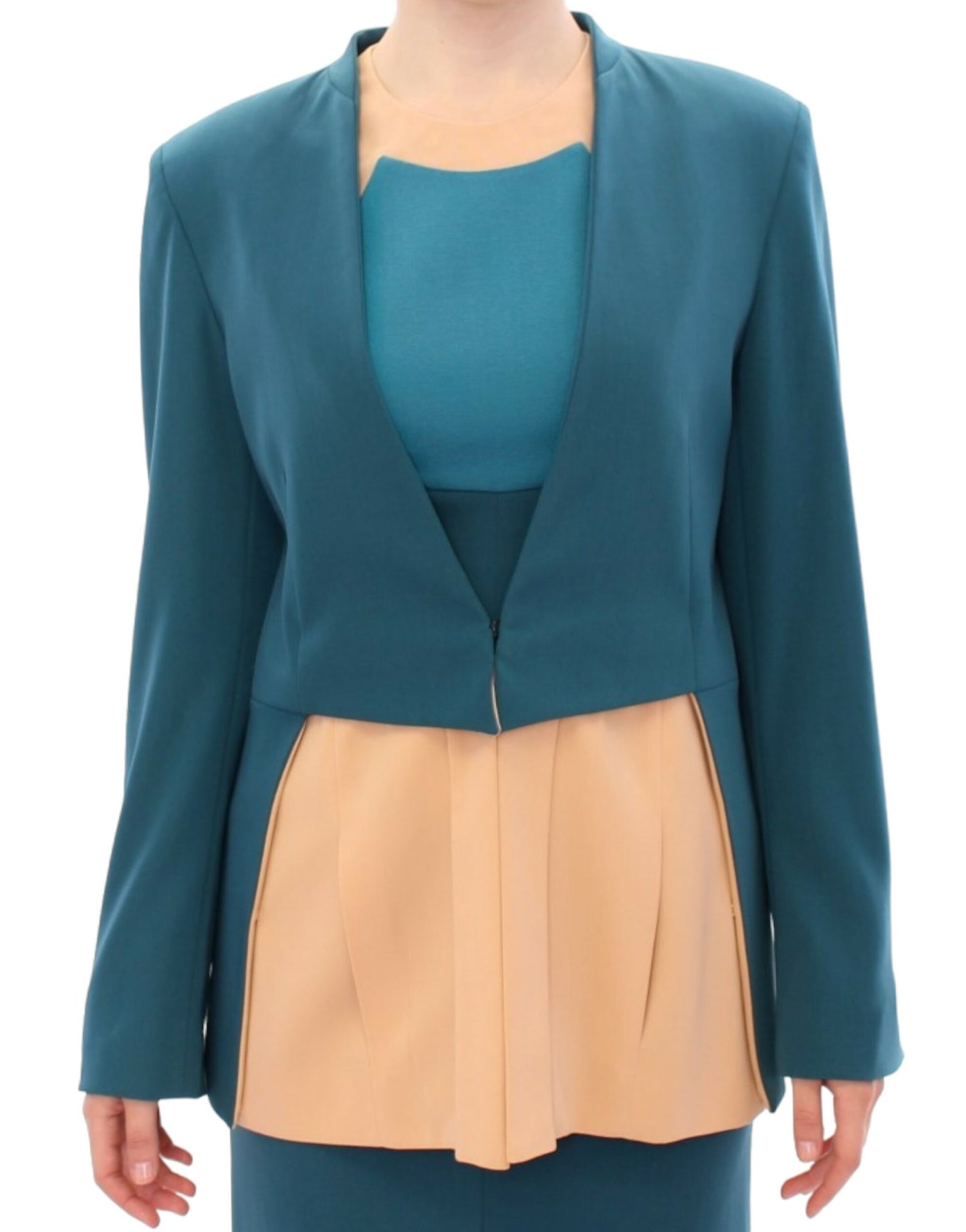 Giacca blazer elasticizzata blu