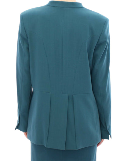 Veste blazer stretch bleue