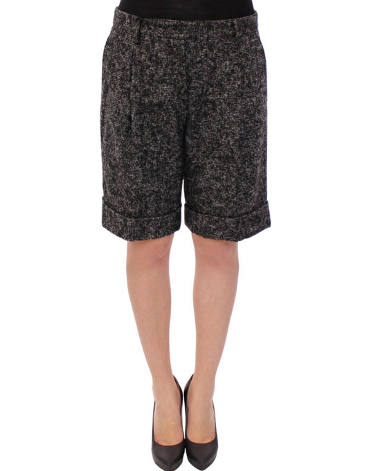 Pantalon short en laine gris