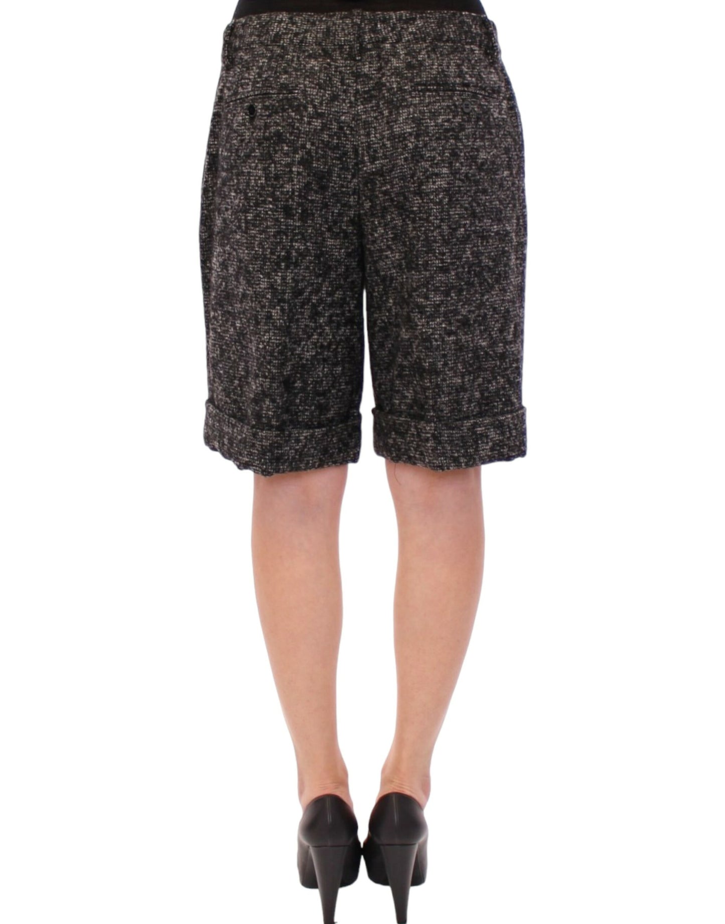 Pantalon short en laine gris