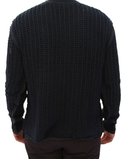 Pull bleu Runway Netz en filet