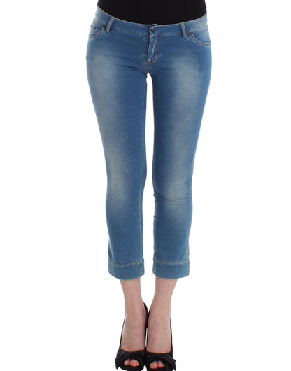 Beachwear Blue Jeans Capri Pantaloni corti