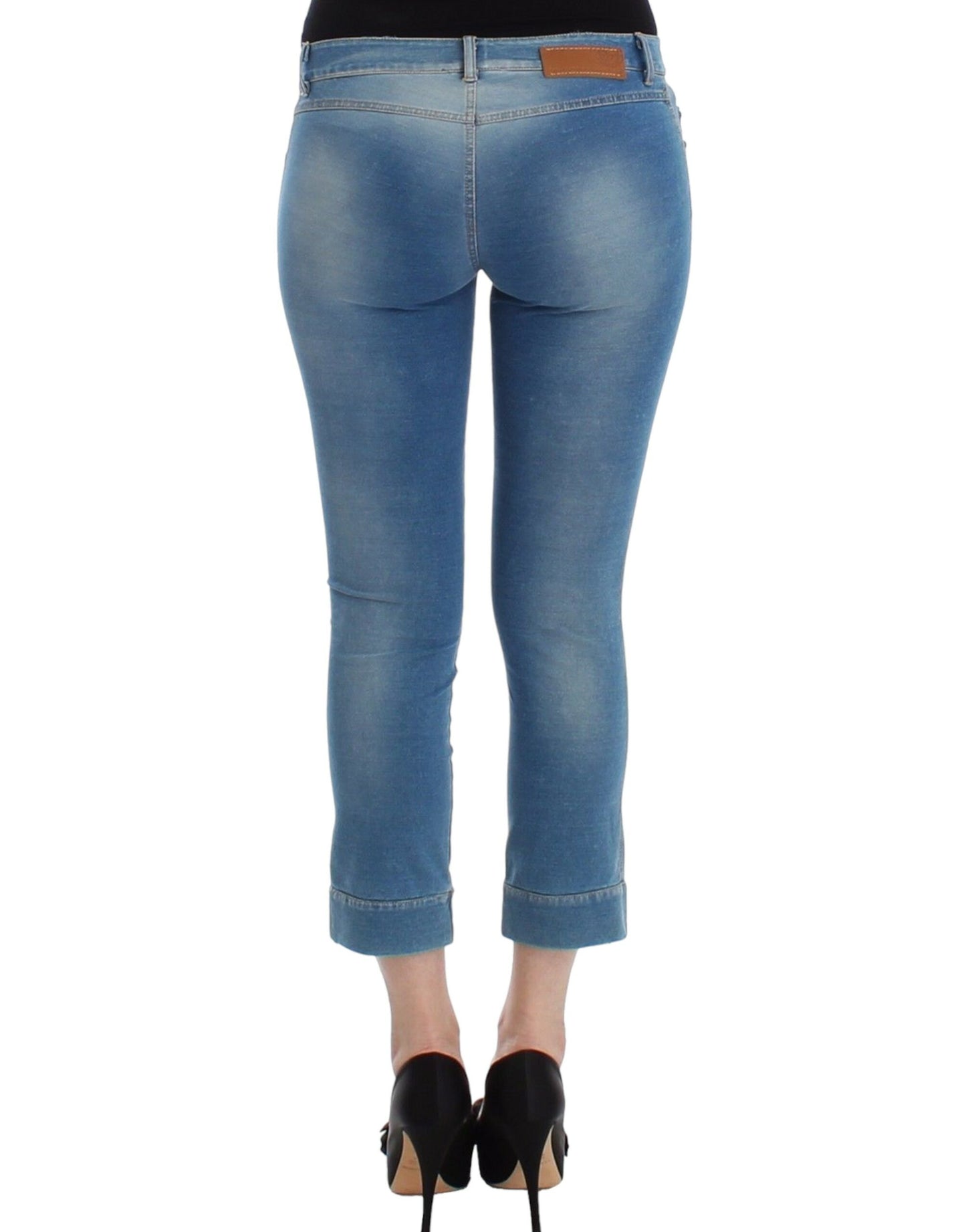 Beachwear Blue Jeans Capri Pantaloni corti