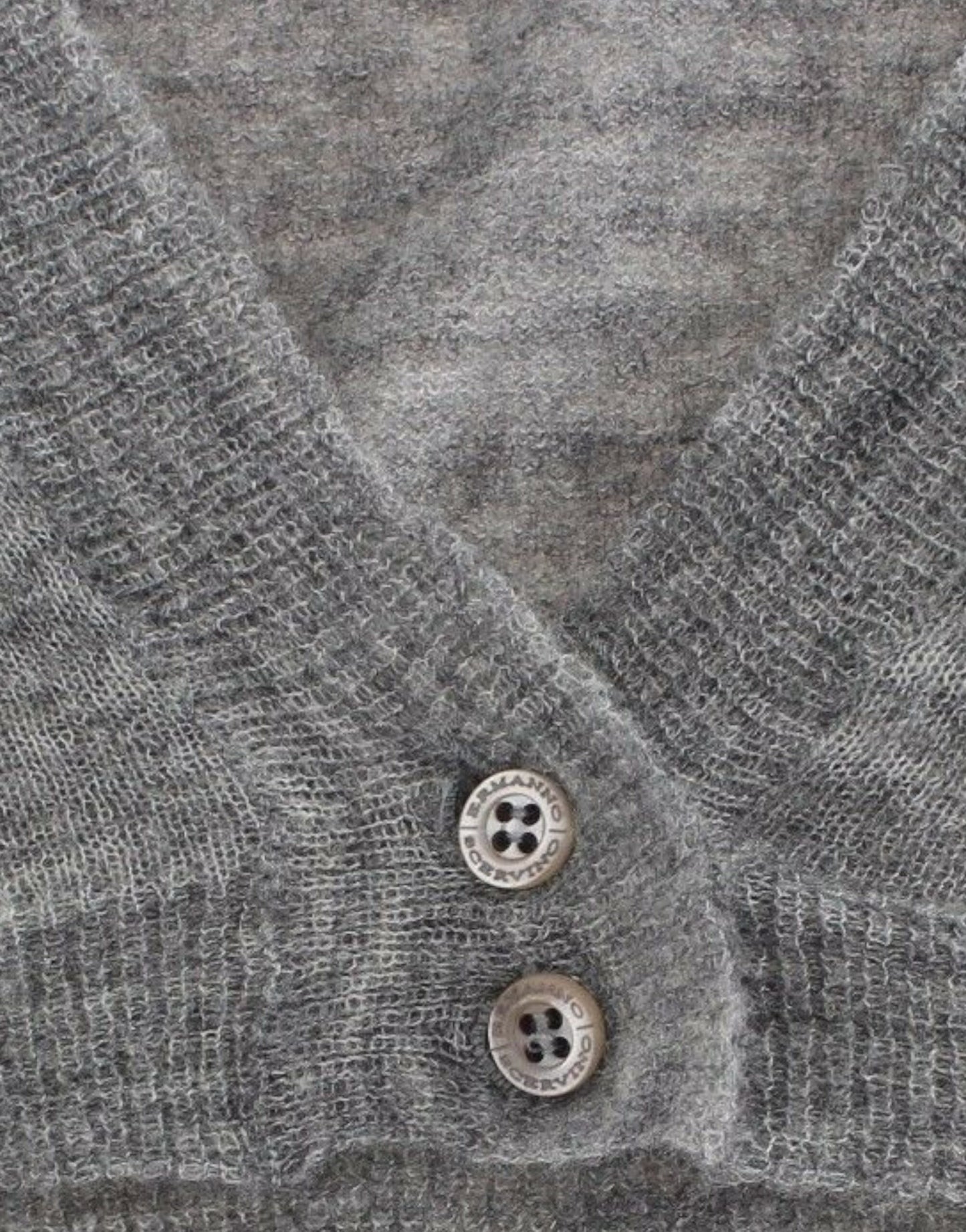 Cardigan pull boléro gris en maille lingerie