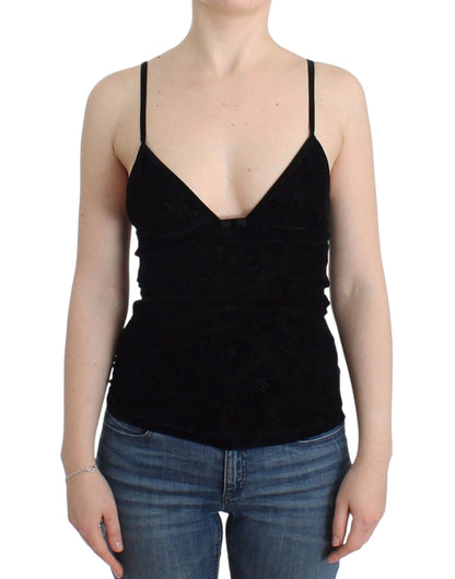 Dessous Schwarzes Bustier-Top, Camisole, Cami-Spitze