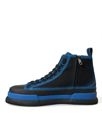 Elegante High-Top Canvas Sneakers