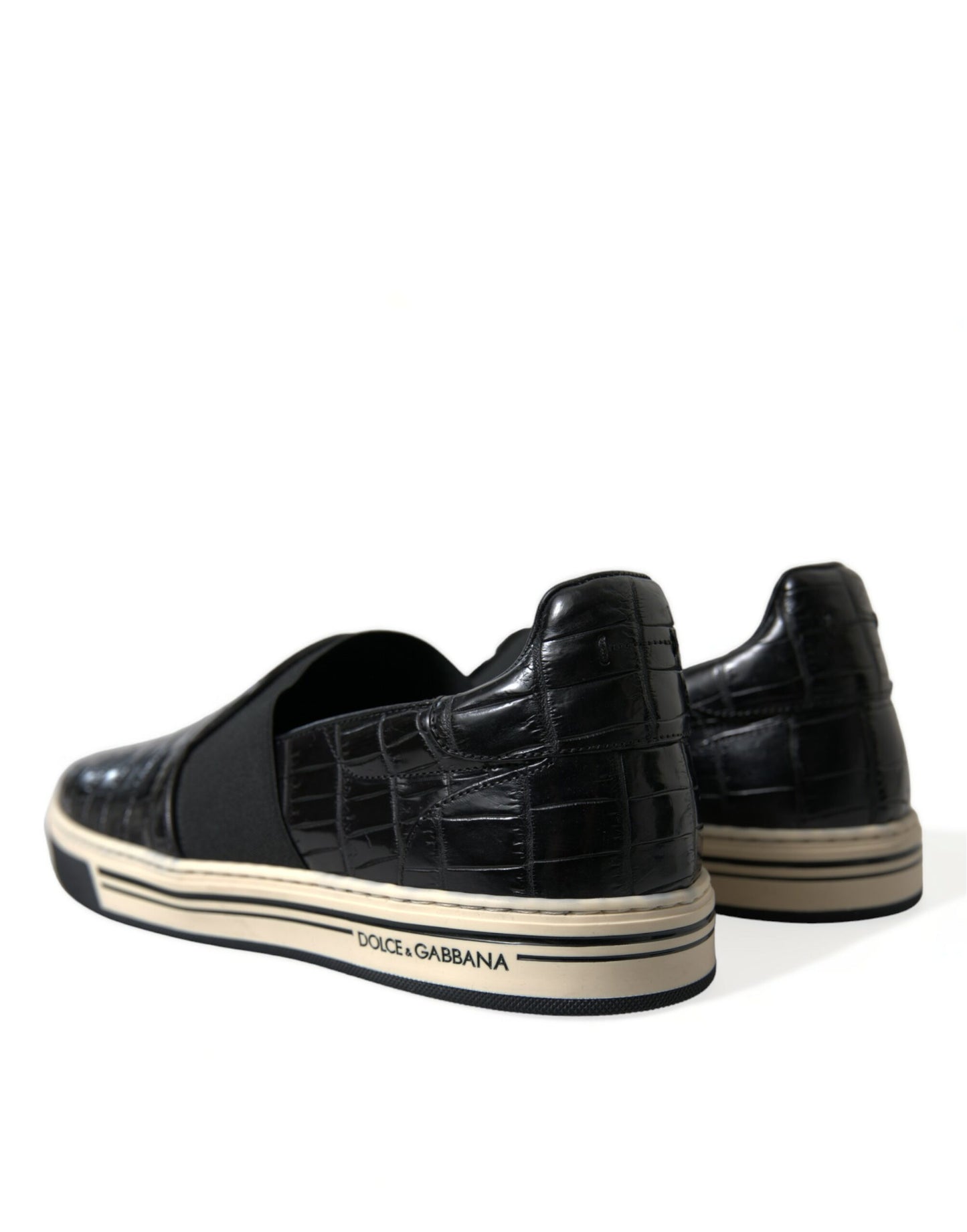 Elegante Low-Top-Sneakers aus Krokodilleder