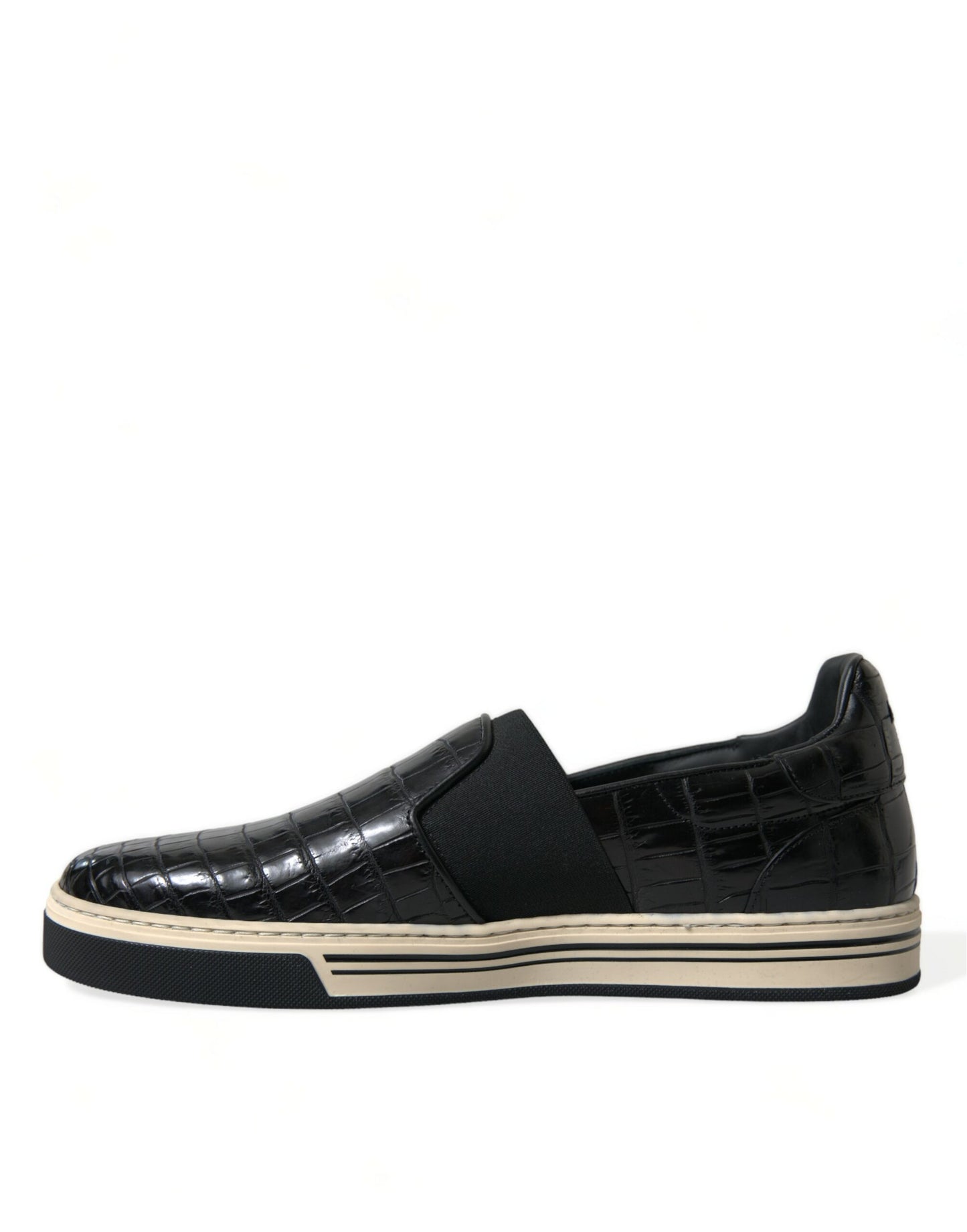 Elegante Low-Top-Sneakers aus Krokodilleder