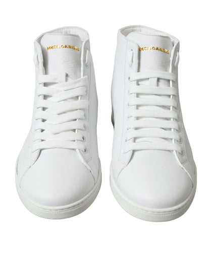 Elegante weiße High Top Sneakers aus Leder