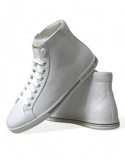 Elegante weiße High Top Sneakers aus Leder