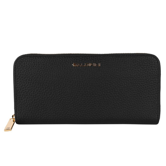 Elegant Leather Zip Wallet - Timeless Accessory