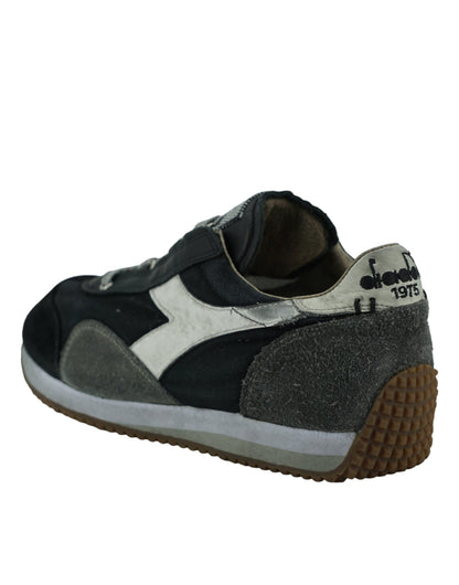 Schwarze und graue Equipe H Dirty Stone Wash Evo Sneakers