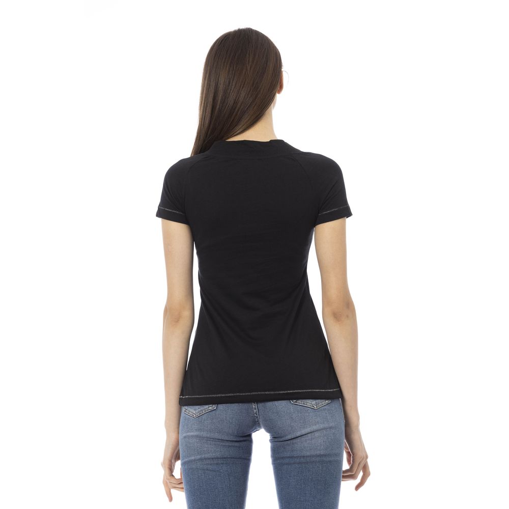 Black Cotton Women Top