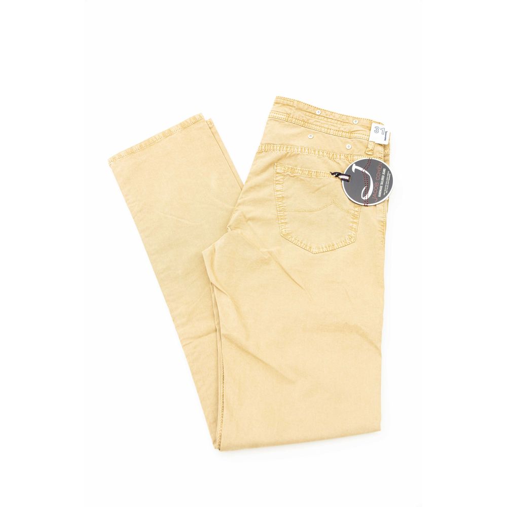 Jacob Cohen Beige Cotton Men Jean