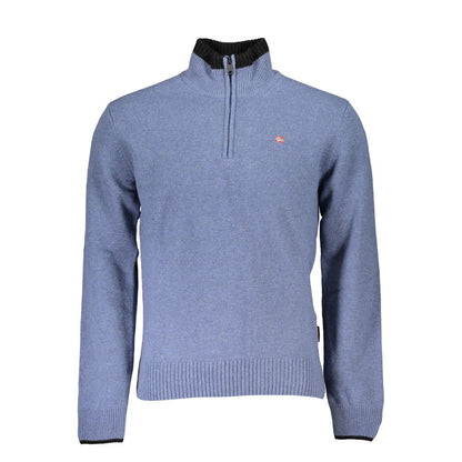 Napapijri Blue Fabric Men Sweater