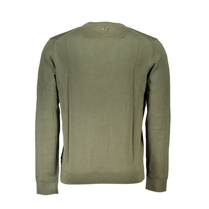 Napapijri Green Cotton Men Sweater