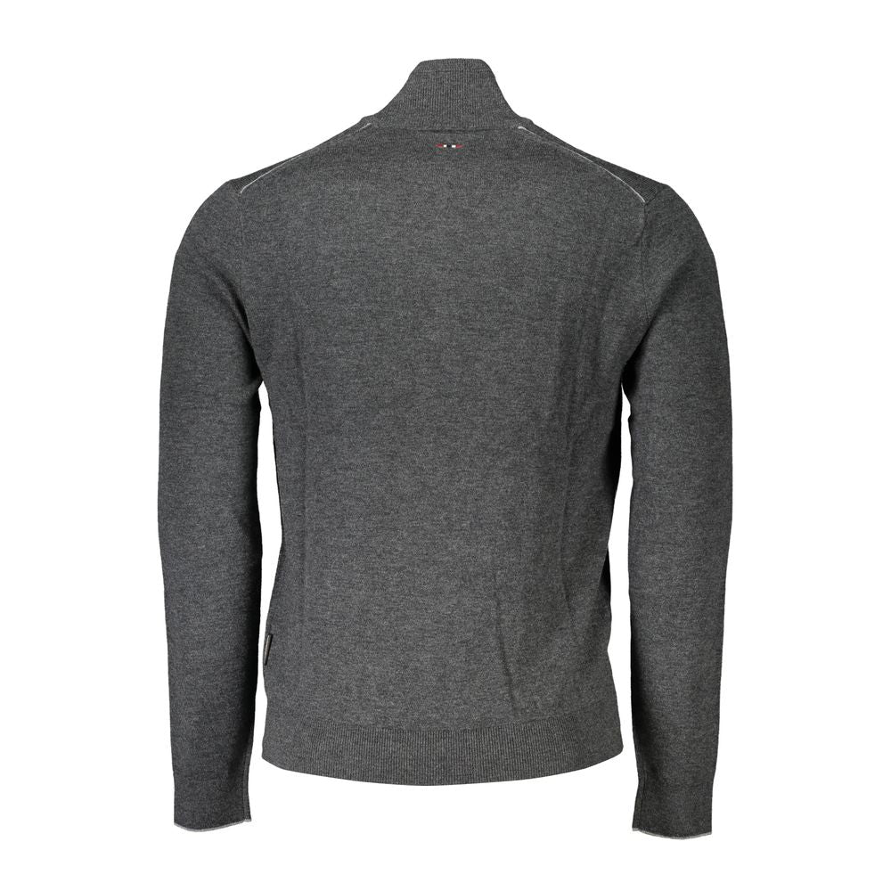 Napapijri Gray Fabric Men Sweater