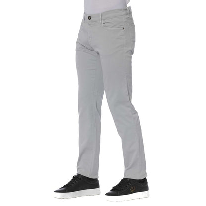 Trussardi Jeans Gray Cotton Men Jeans