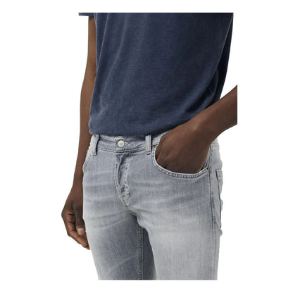 Dondup Elegant Grey Stretch Icon Jeans