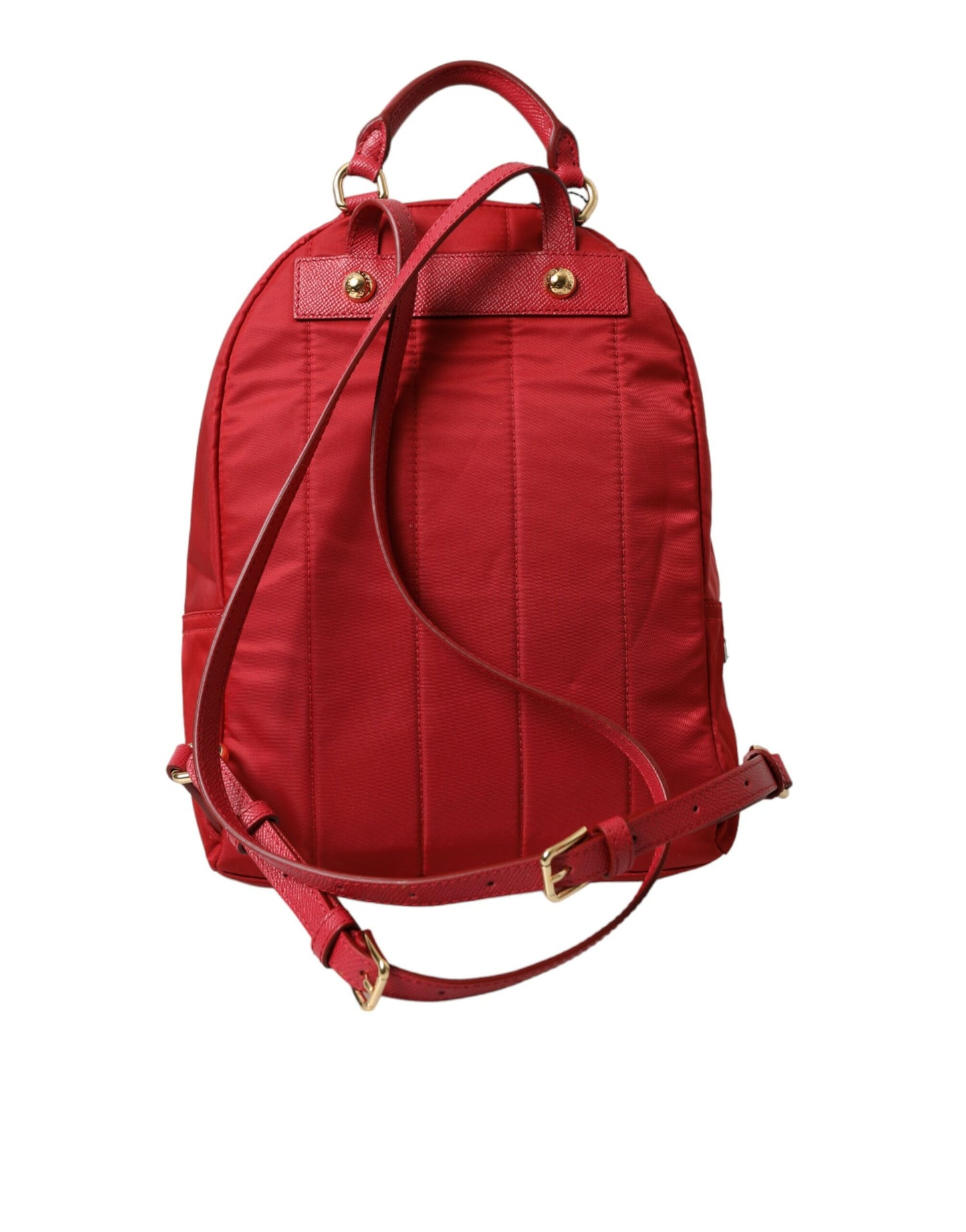 Verzierter roter Rucksack mit goldenen Details