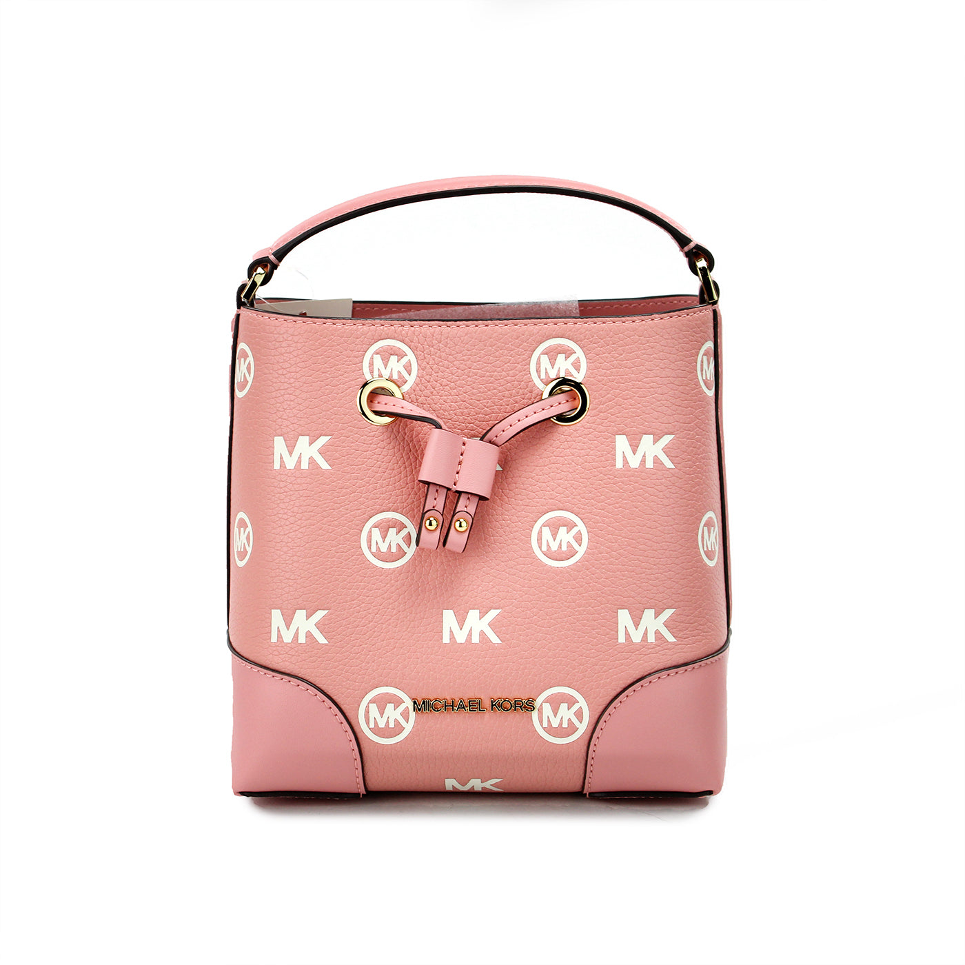 Kleine Kuriertasche „Mercer“ mit Primrose-Prägung und Kordelzug