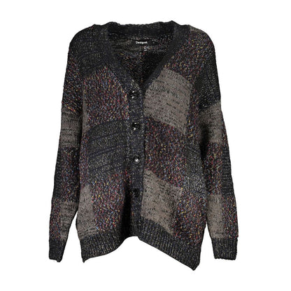 Desigual Elegant Long Sleeve V-Neck Cardigan