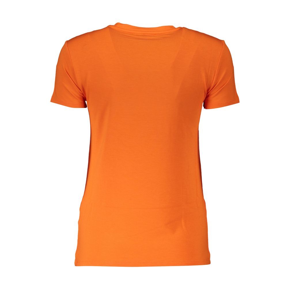 Elegant Orange Rhinestone Tee