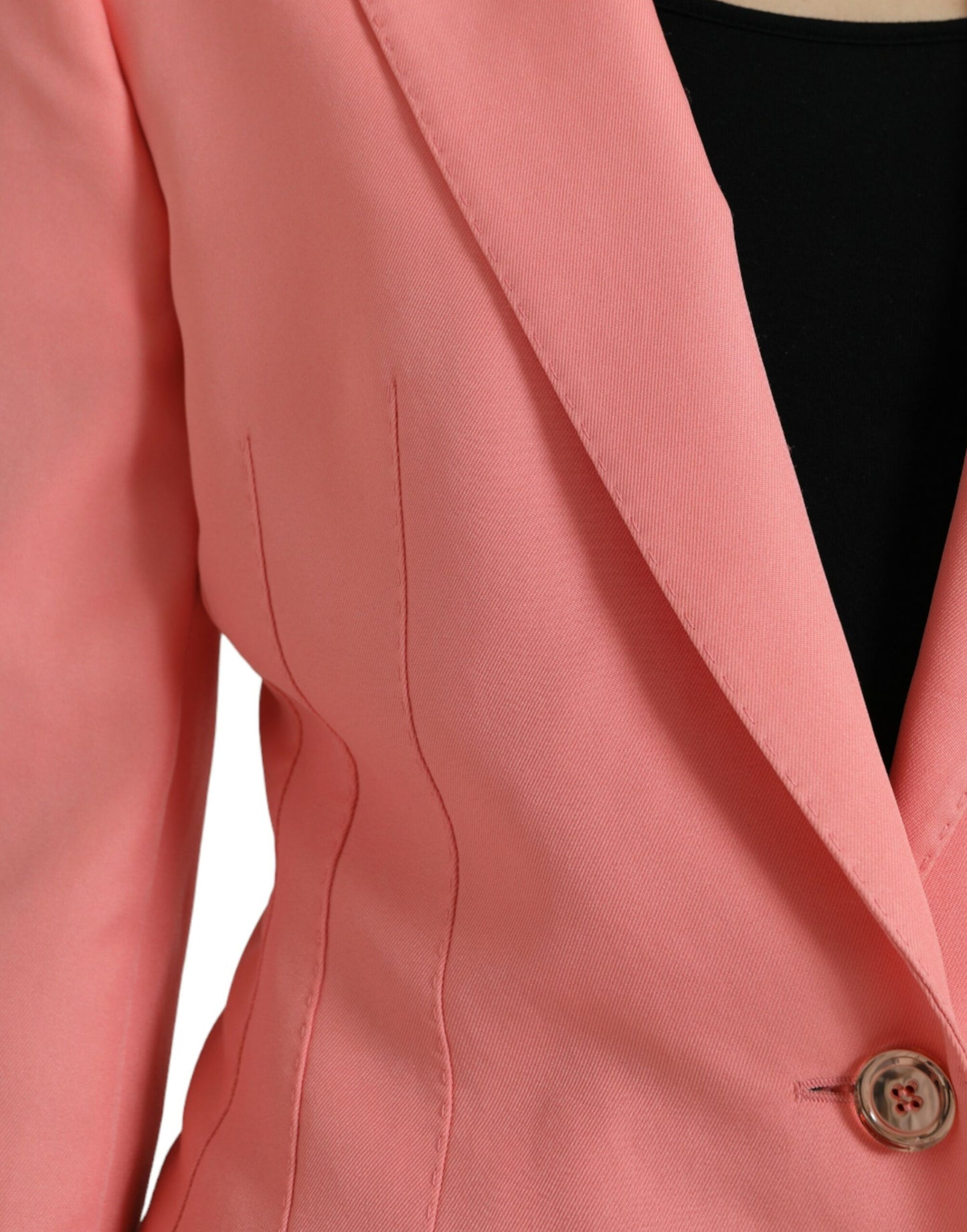 Schicker rosa Blazer mit steigendem Revers