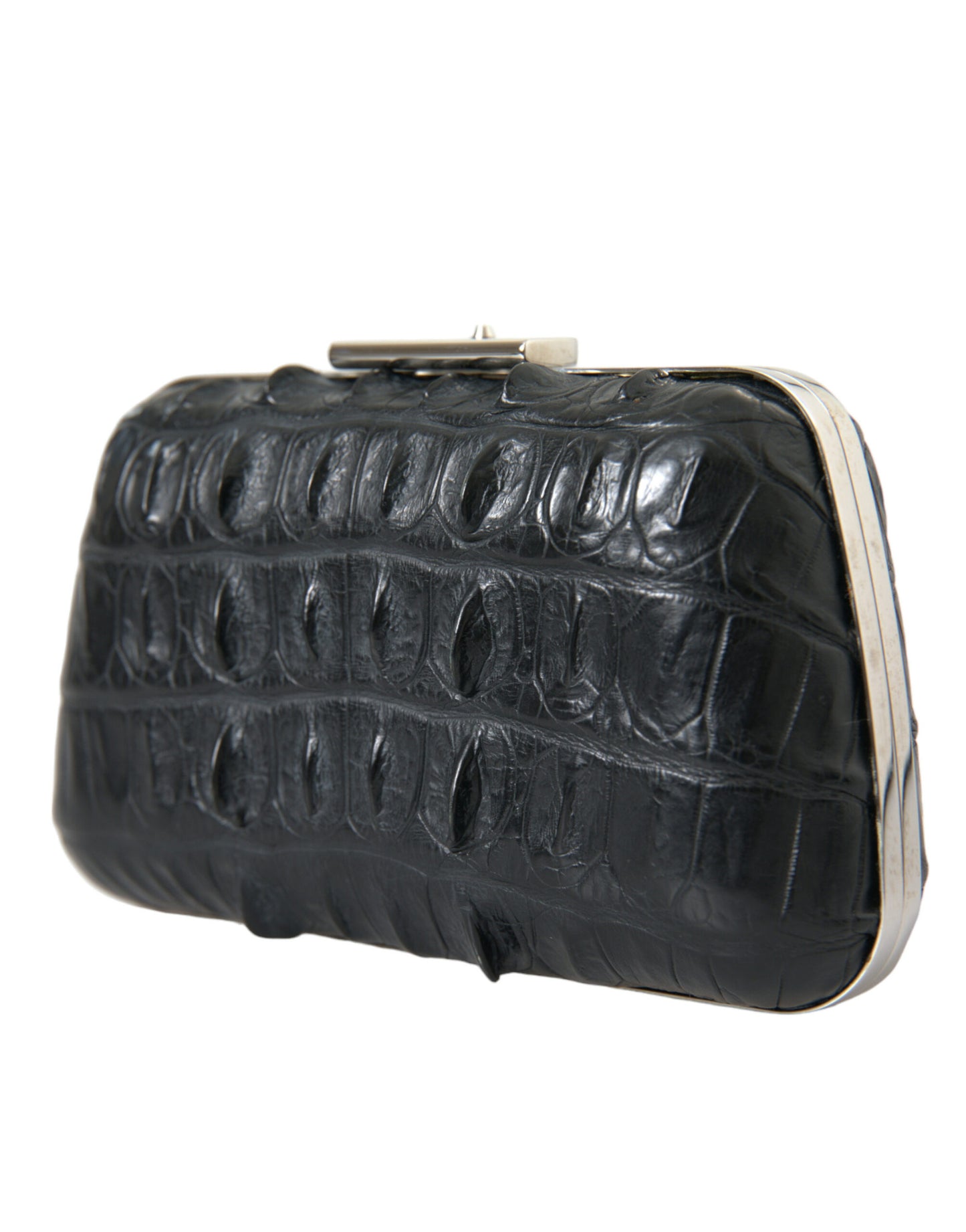 Elegante Abendclutch aus Krokodilleder