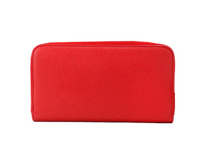 Elmore – Rote Clutch aus Leder mit geprägtem Logo