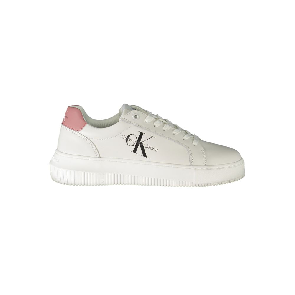 Calvin Klein White Polyester Sneaker