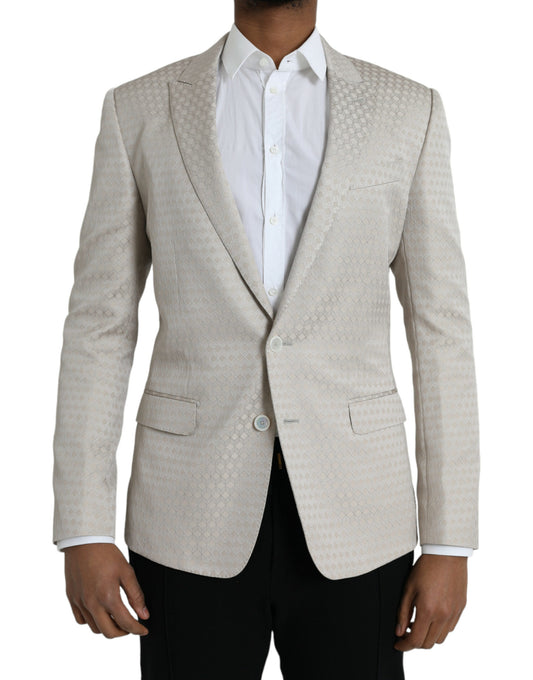 Beiger MARTINI Einreihiger Mantel-Blazer