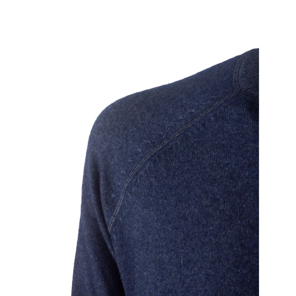 Maglia in Puro Cashmere Azzurro