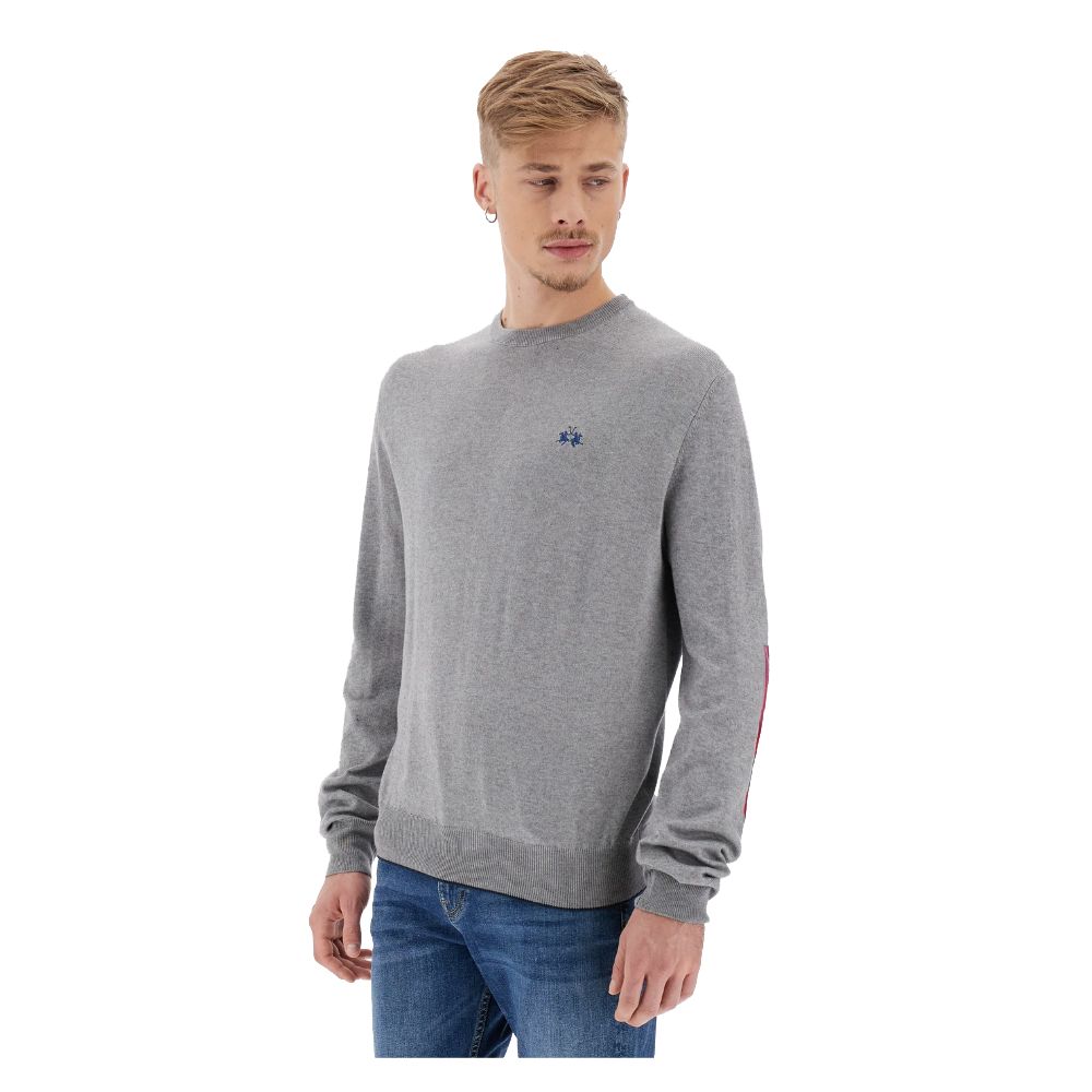 Maglione di cotone grigio