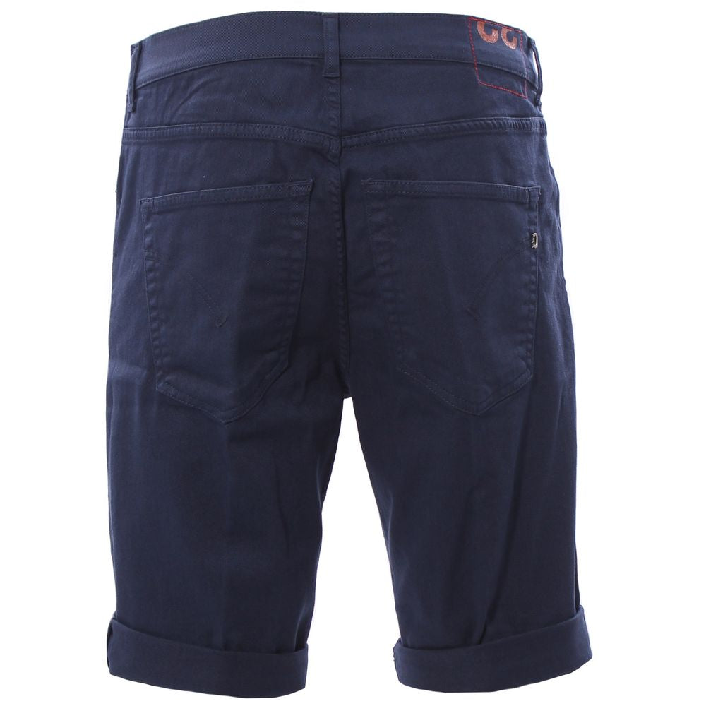 Schicke dunkelblaue Shorts aus Stretch-Baumwolle