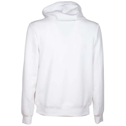 Eleganter Hoodie aus technischem Stoff in Weiß