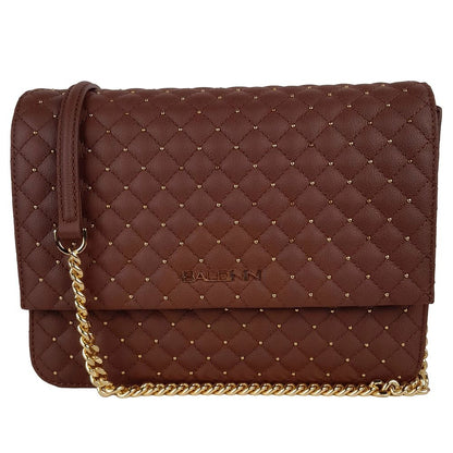 Baldinini Trend Chic Quilted Calfskin Shoulder Bag with Studs