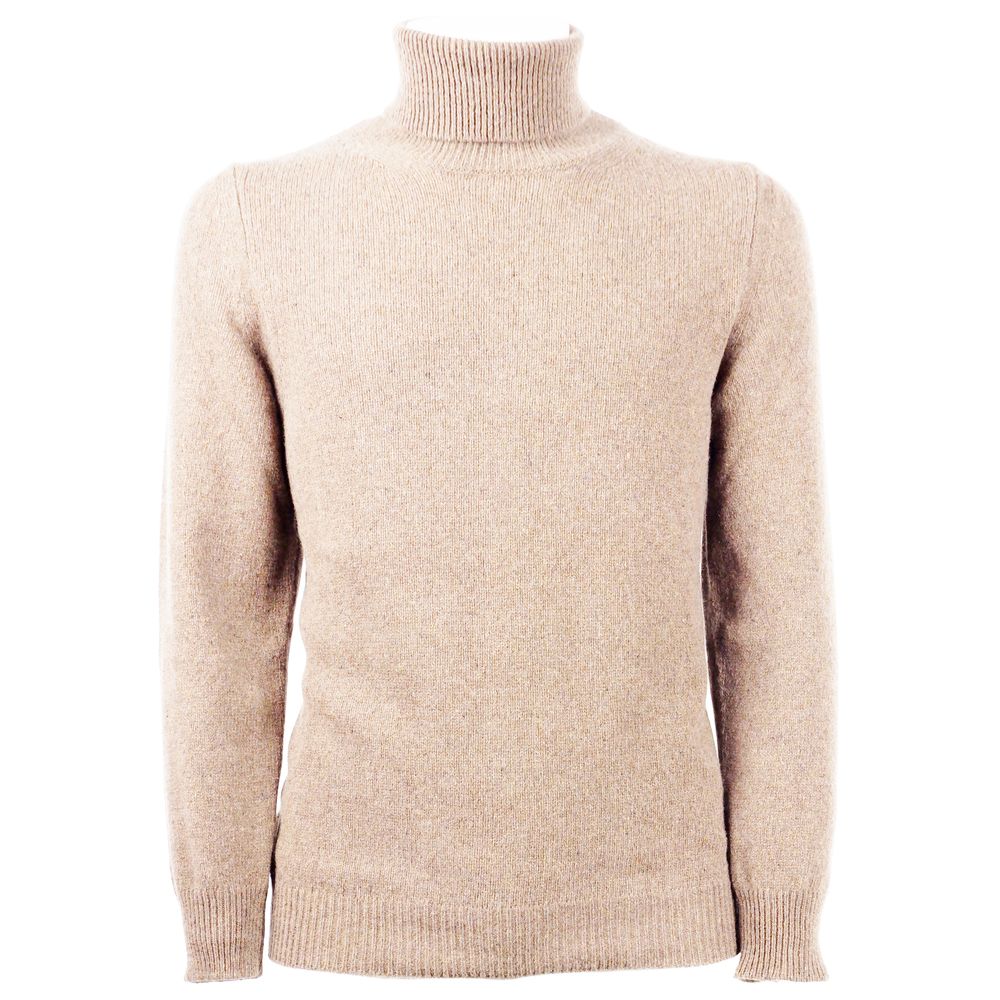 Eleganter Rollkragenpullover aus Kaschmir in Beige