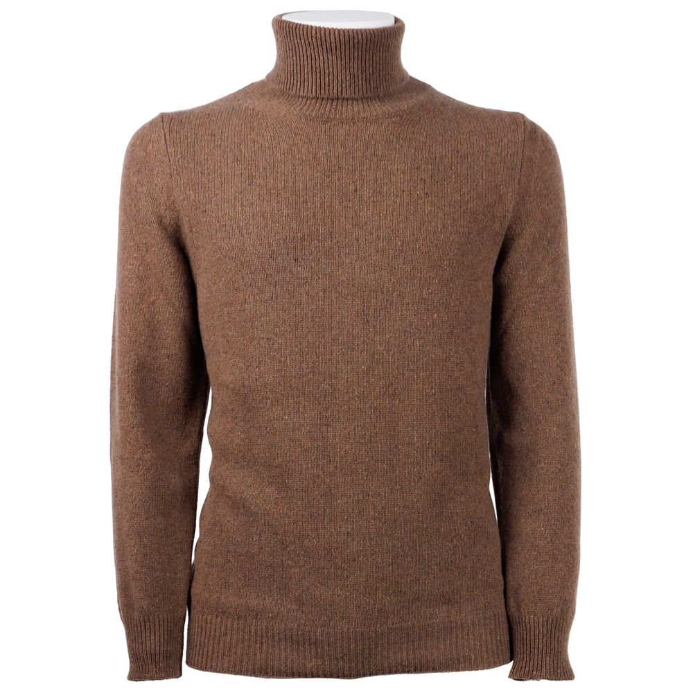 Eleganter Rollkragenpullover aus Kaschmir in Braun