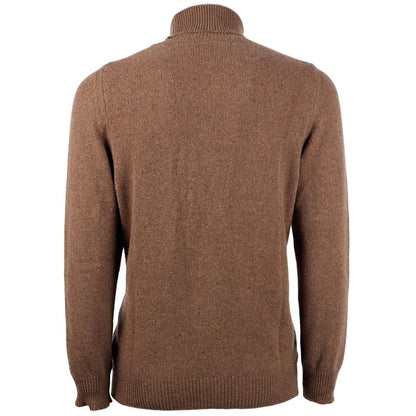 Eleganter Rollkragenpullover aus Kaschmir in Braun