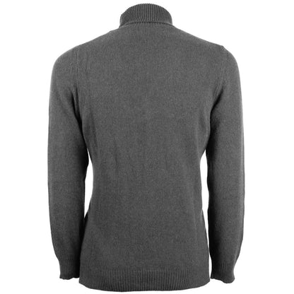 Eleganter Rollkragenpullover aus grauem Kaschmir