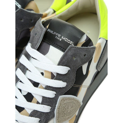 Sneaker in tessuto militare