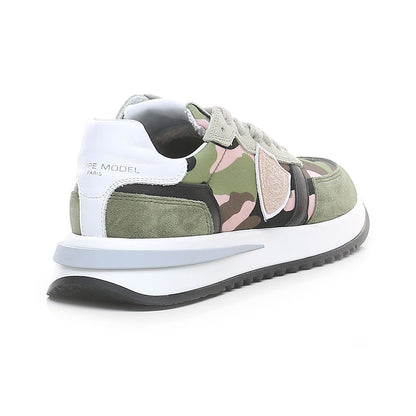 Sneaker in tessuto militare