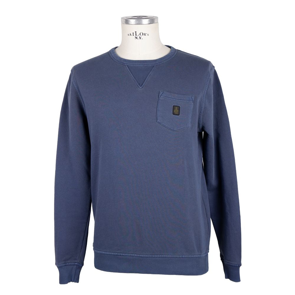 Maglione in cotone blu