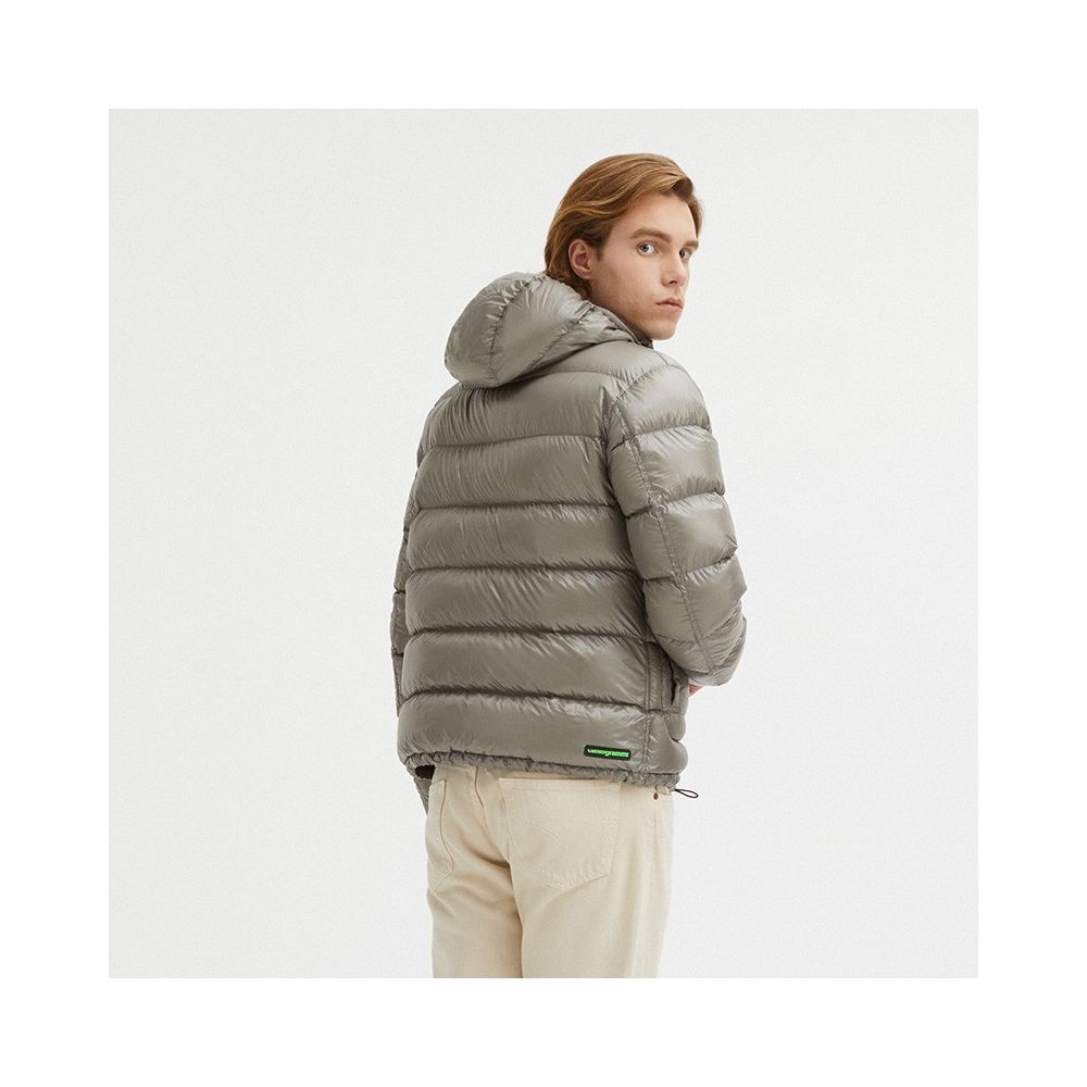 Centogrammi Gray Nylon Men Reversible Jacket