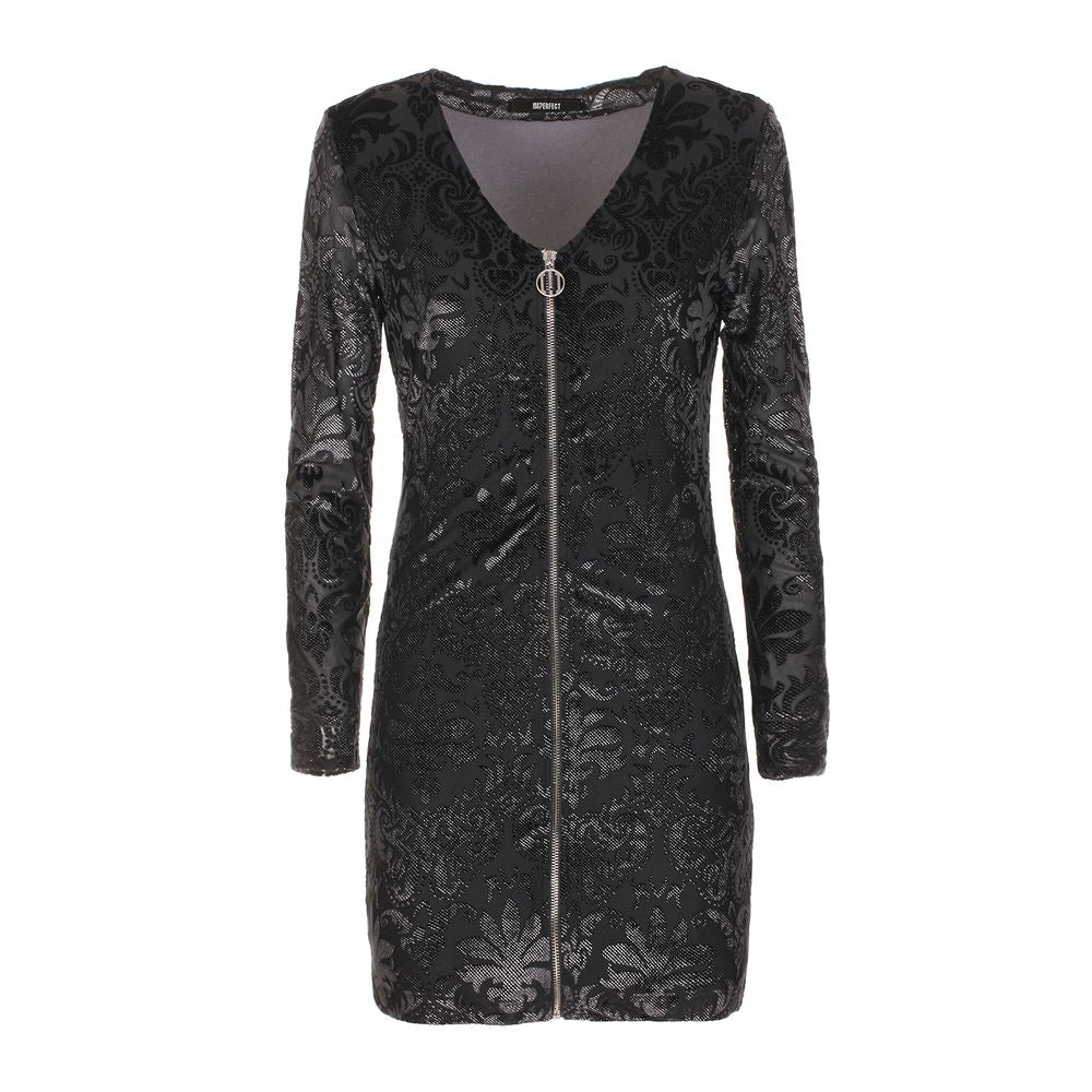 Robe noire en polyester