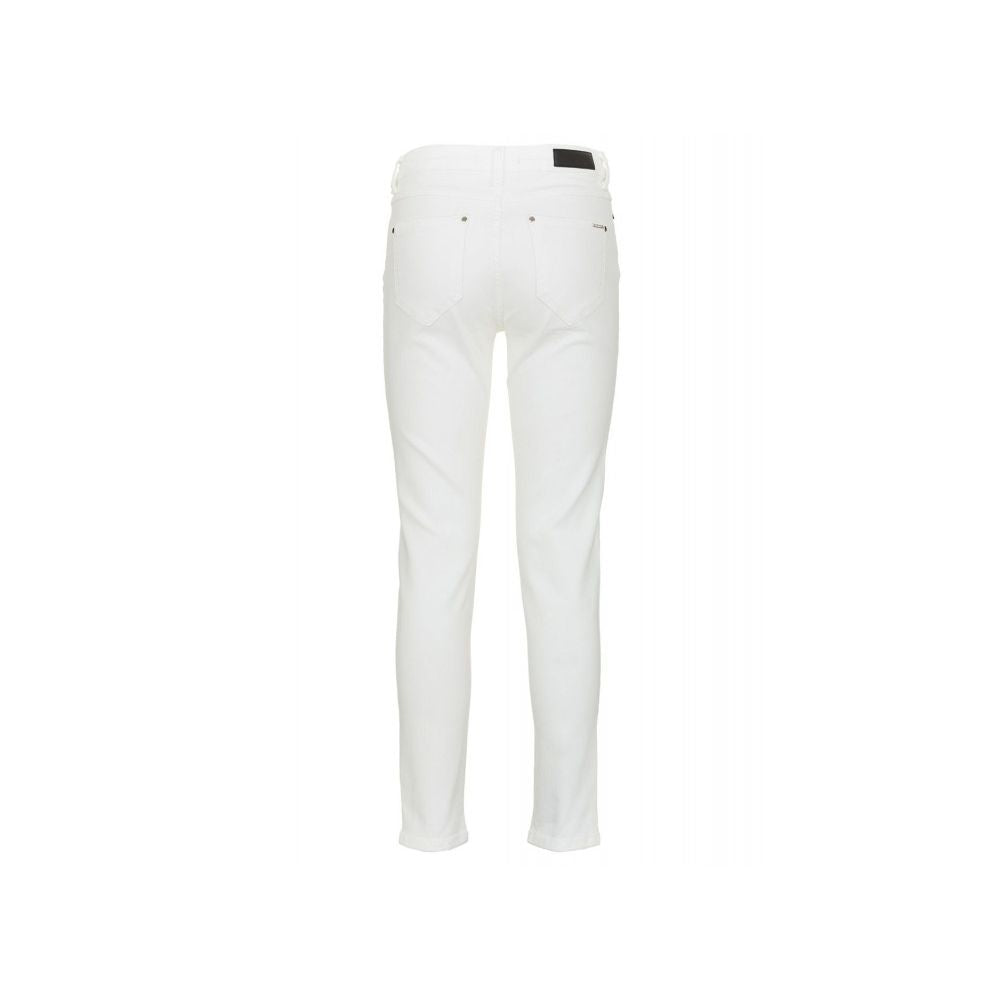 Jeans e pantaloni in cotone bianco